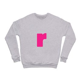 r (Dark Pink & White Letter) Crewneck Sweatshirt