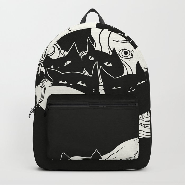 Black anime 2025 backpack