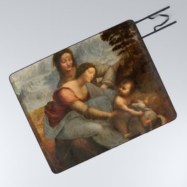 Leonardo da Vinci - Virgin and Child with St Anne Picnic Blanket