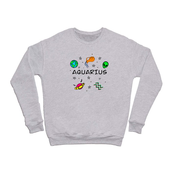 Aquarius Doodles Crewneck Sweatshirt