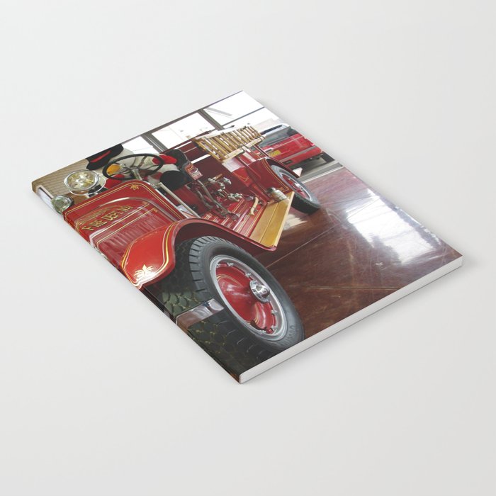  1924 Stutz fire truck fire department fire fighting transporation color photograph / photography Notebook