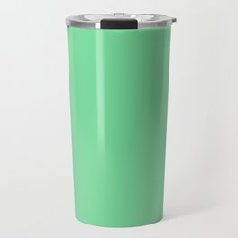 ALOE VERA LEAF COLOR. Pastel Green Solid Color Travel Mug