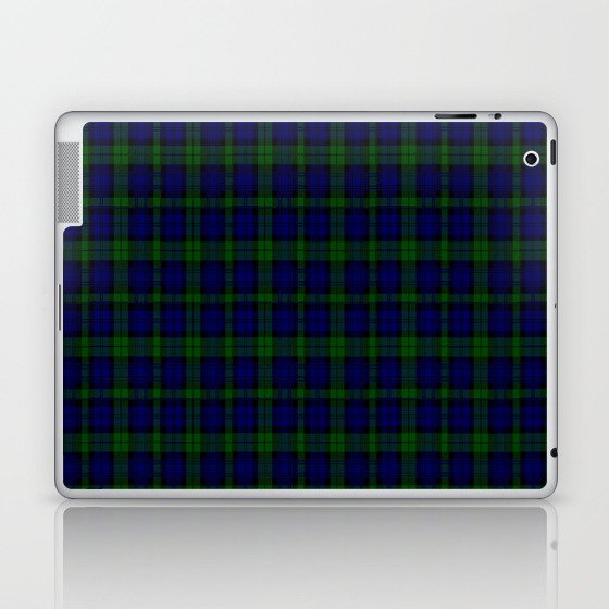 CAMPBELL CLAN  "BLACK WATCH" SCOTTISH  KILTS TARTAN DESIGN Laptop & iPad Skin
