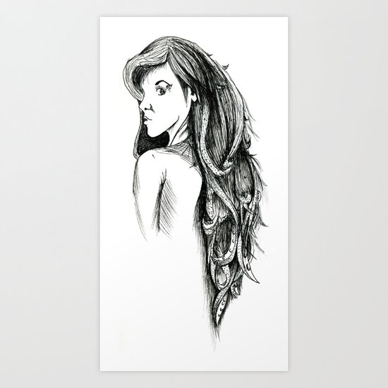 Hair Art Print