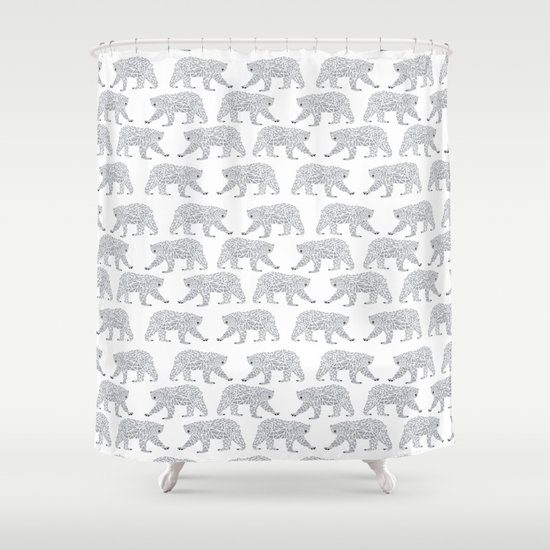 Polar Bears Geometric Trendy Kids Bear Pattern Print For Boy Or