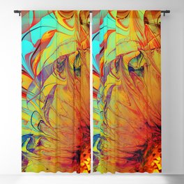 Sunflower Abstract Blackout Curtain
