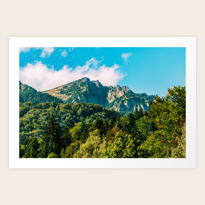 Carpathian Mountains Landscape Summer Landscape Transylvania Mountains Forests Of Romania Art Print By Radub85 Society6