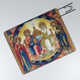 New Testament Trinity Russian Orthodox Picnic Blanket