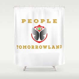 People of... love, peace, music Shower Curtain