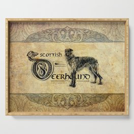 Scottish Deerhound Antique A Serving Tray
