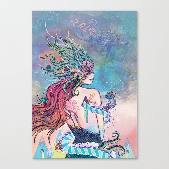 The Last Mermaid Canvas Print
