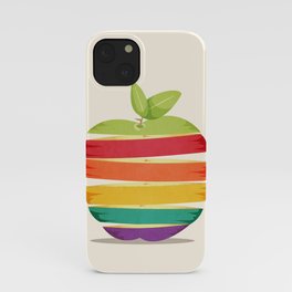 Rainbow Apple iPhone Case