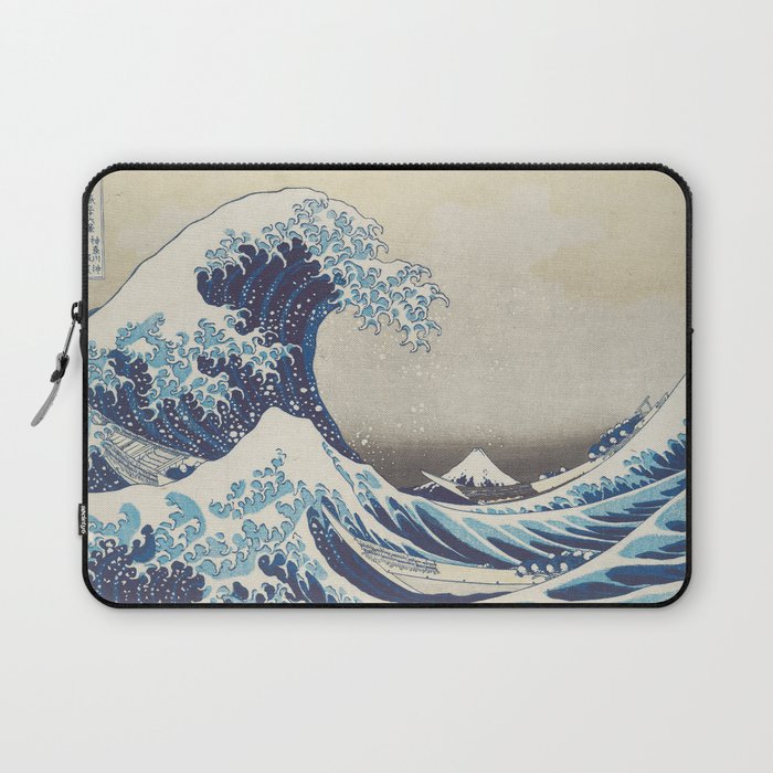 Hd Original Great Wave Off Kanagawa Laptop Sleeve By Histrionicole