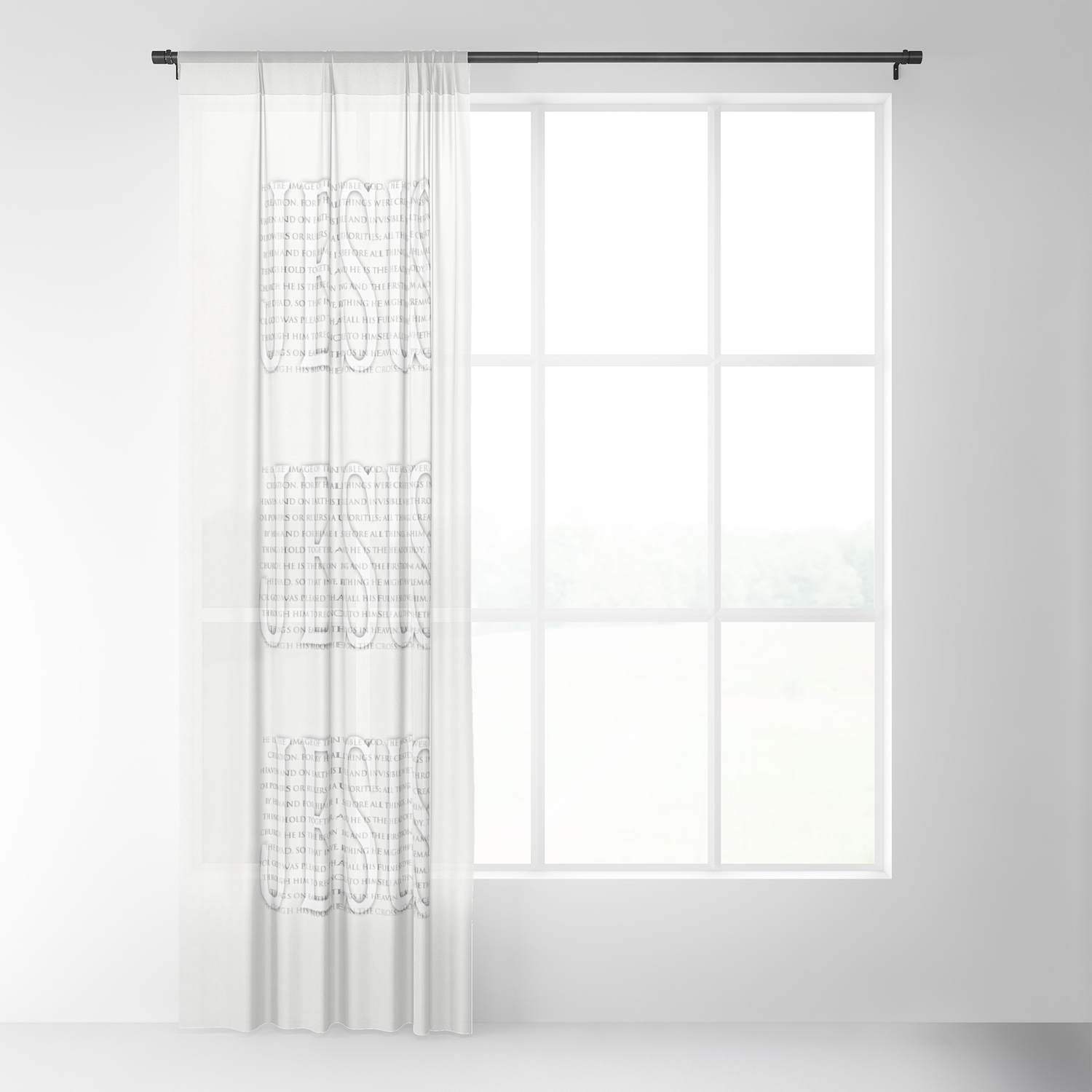 Image Of The Invisible Sheer Curtain By Petergross Society6