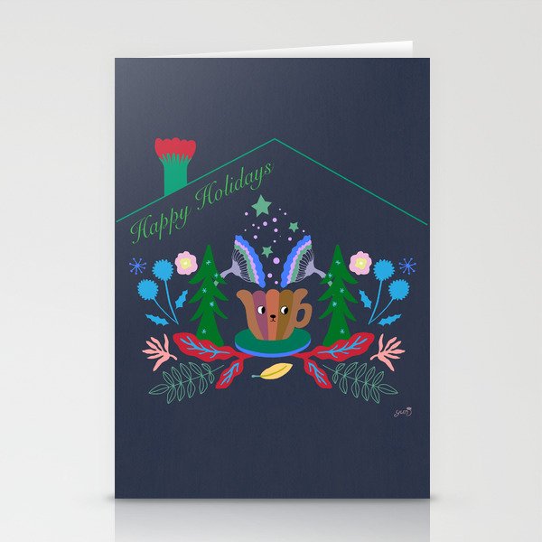 Sweet Winter Home - Christmas Stationery Cards