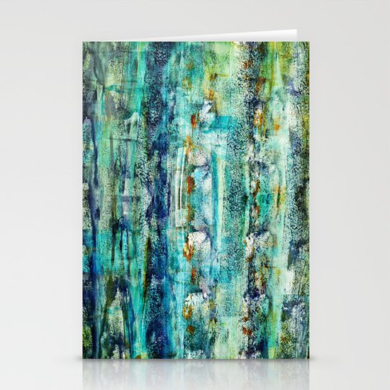 floating / blue Stationery Cards