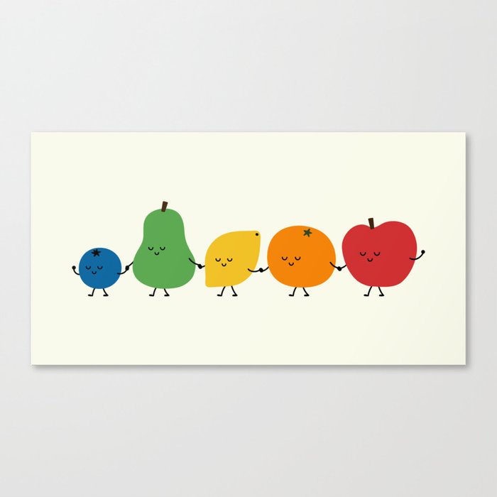 Fruit Parade Canvas Print