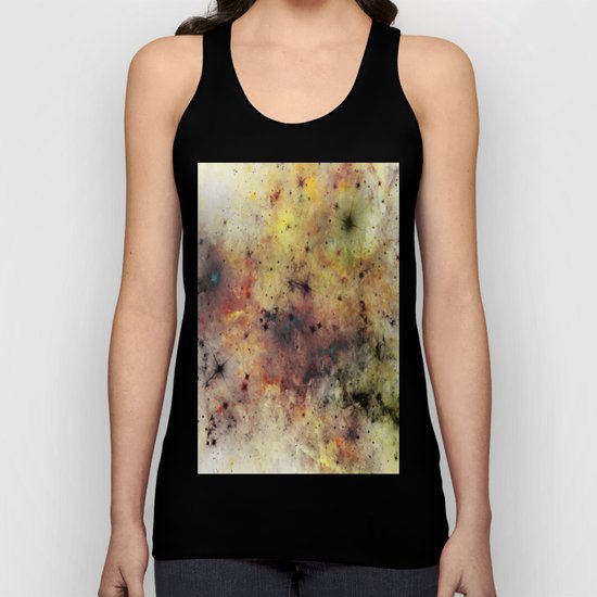 Into The Unknown - Abstract, rustic space style painting Unisex Tank Top