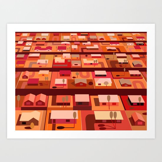 Downtown Desert Art Print