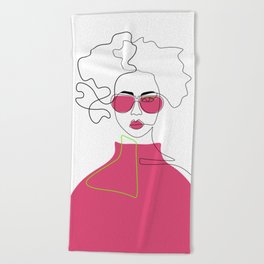 Style The Pink Beach Towel