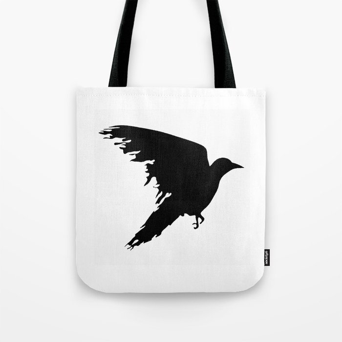Ragged Raven Silhouette Tote Bag
