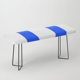 Letter U (Blue & White) Bench