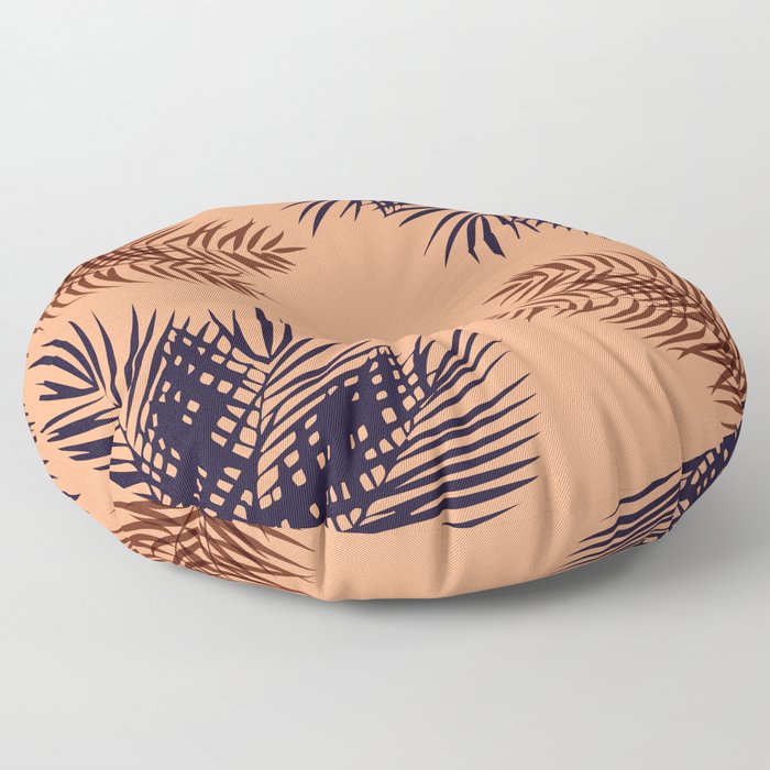 Tropical Florals - Bright Surfer Sunset Dusk Floor Pillow