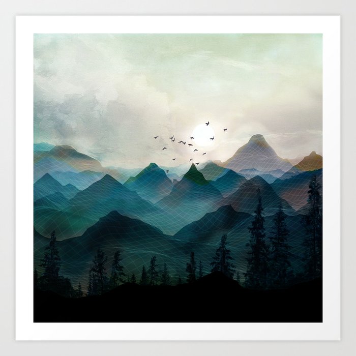 Mountain Sunrise II Art Print