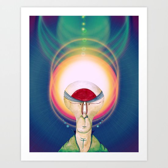 The Cosmic Glow Art Print