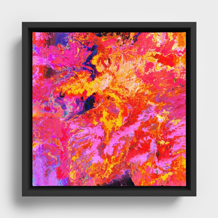 Alkyóni (Abstract 43) Framed Canvas