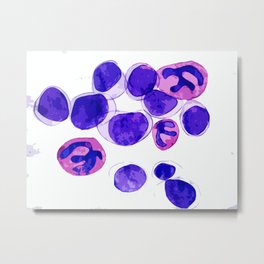 Blood cells Metal Print