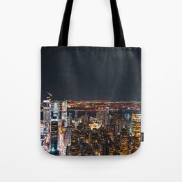 NYC Night Skyline | Photography in New York City Tote Bag
