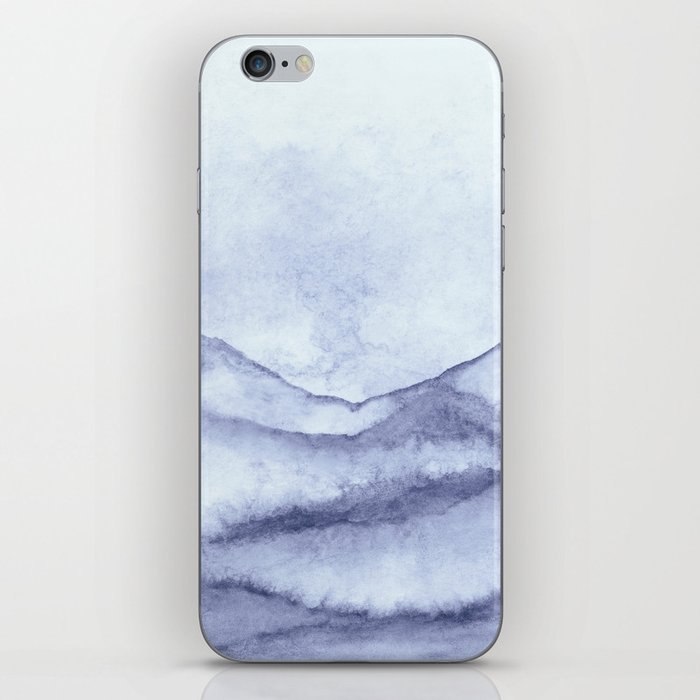 Lilac Scenery Mountains iPhone Skin