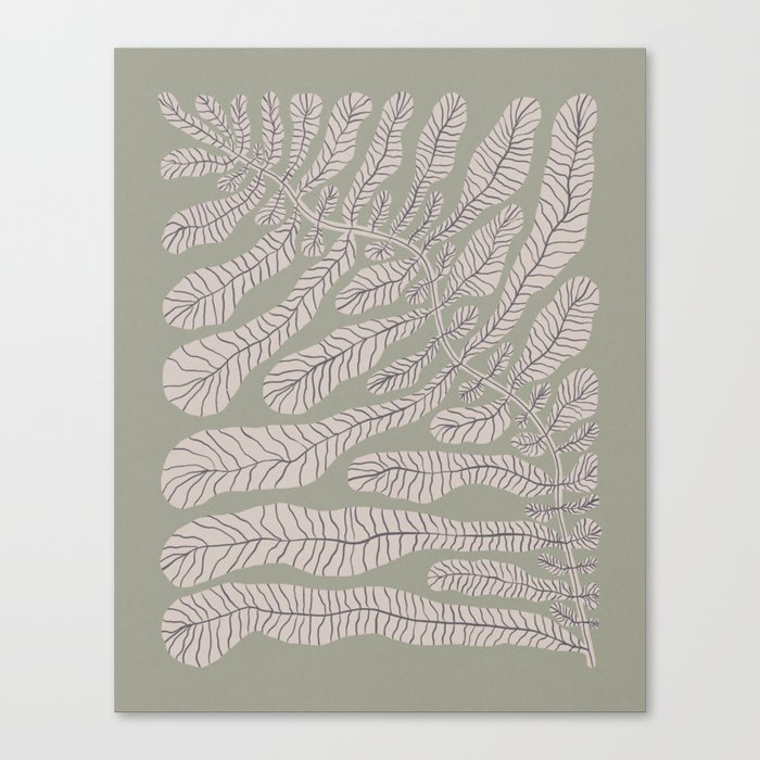 One Hundred-Leaved Plant #14 Canvas Print