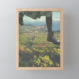 Travelling on Foot Framed Mini Art Print