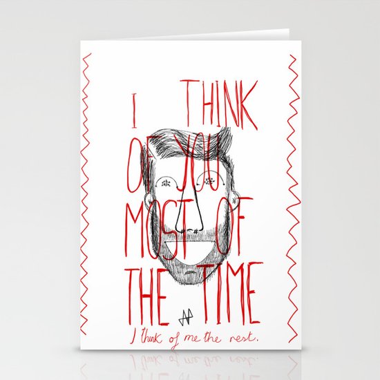 I think of you Stationery Cards