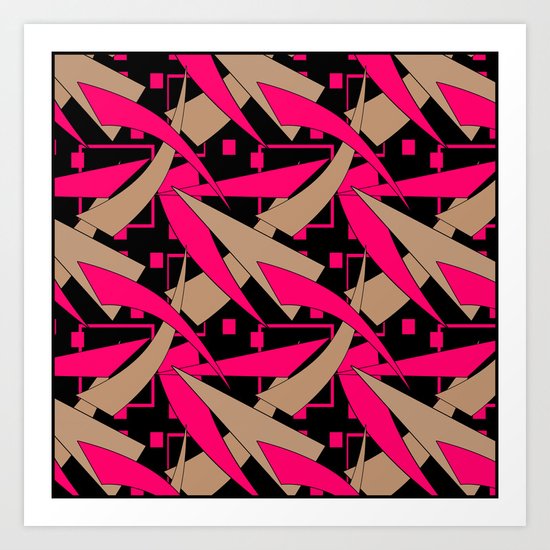 Creative abstract pattern . Geometric shapes .4 Art Print