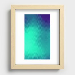 Water Blue Recessed Framed Print