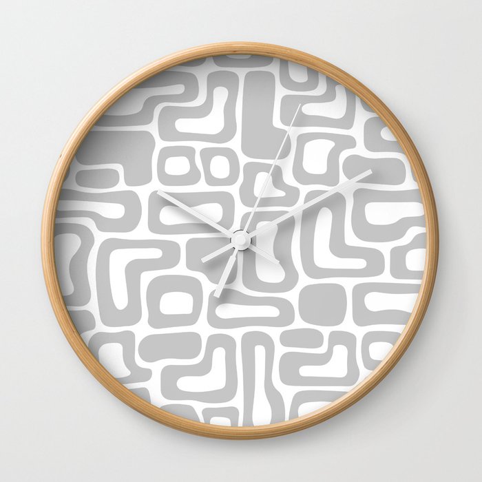 Retro Mid Century Modern Abstract composition 468 Wall Clock