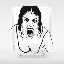 Vampirfrau Shower Curtain