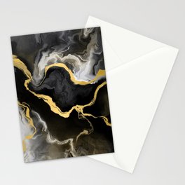 Gold mine marble Stationery Card