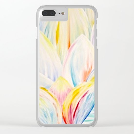 Rainbow Lotus Clear iPhone Case