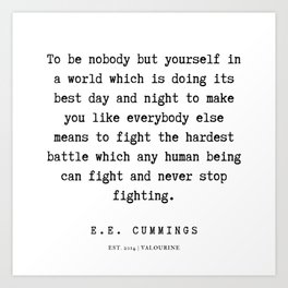 Ee Cummings Art Prints For Any Decor Style Society6