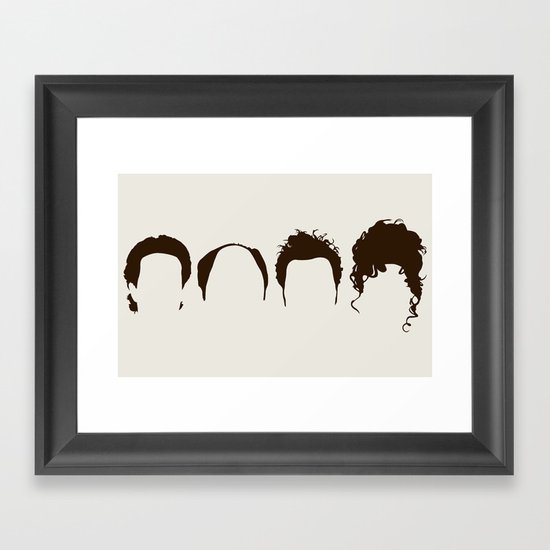 Seinfeld Hair Framed Art Print