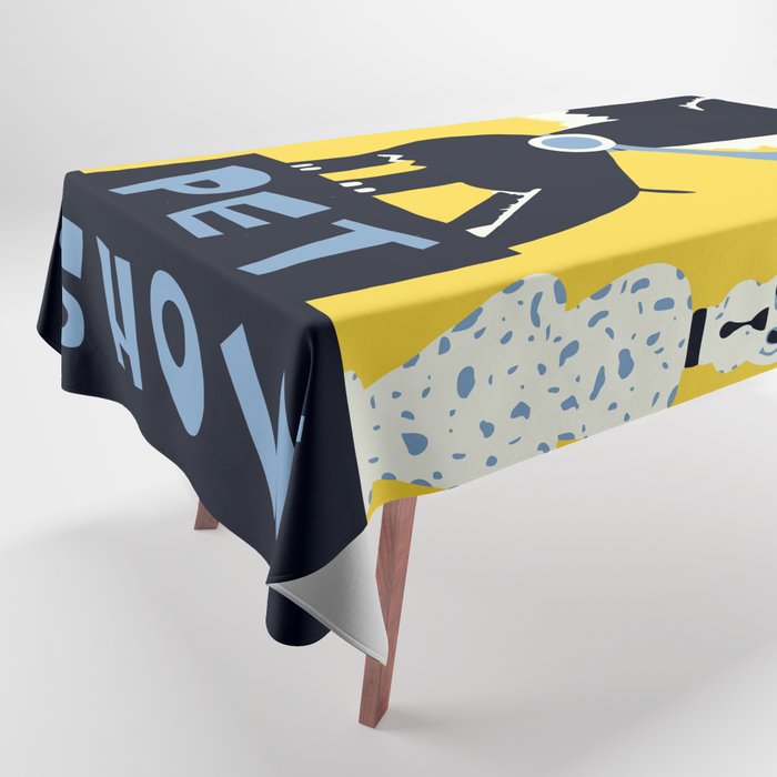 Pet show retro vintage style Tablecloth