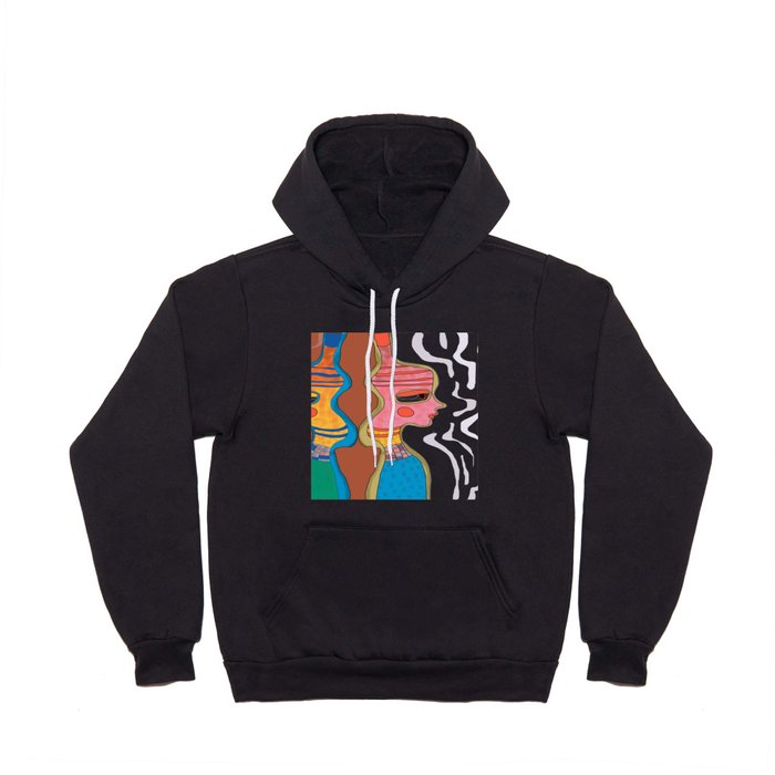 Girl Silhouette With Shapes VII Hoody