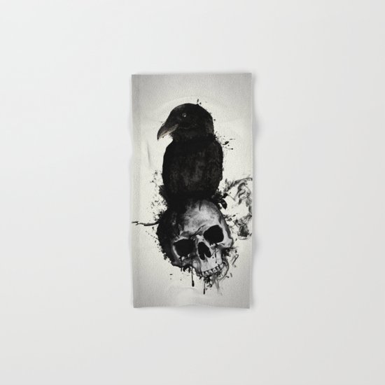 Raven and Skull Hand & Bath Towel