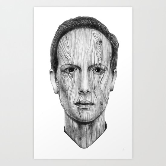 Wood Man Art Print