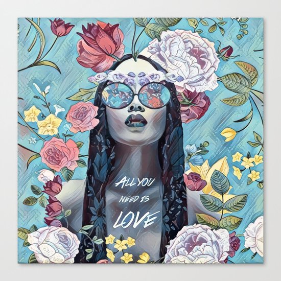 ALL YOU NEED IS LOVE Canvas Print
