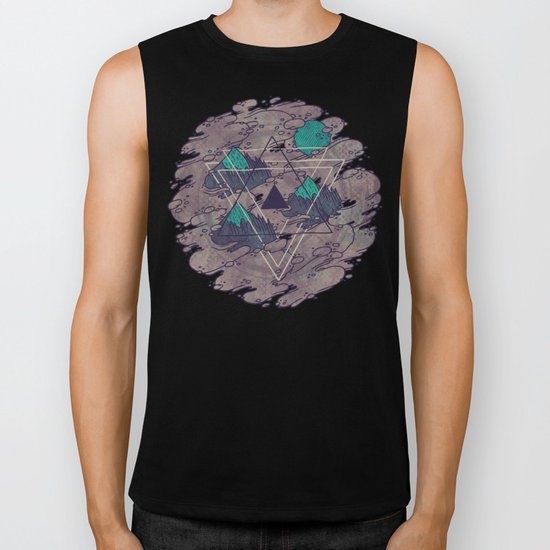 Amidst the Mist Biker Tank